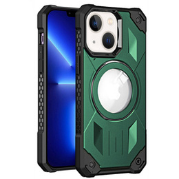 Etui do iPhone 14, Heavy Duty MagSafe, zielone
