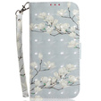 Etui z klapką do Oppo A17, Wallet, Magnolia Flowers szare