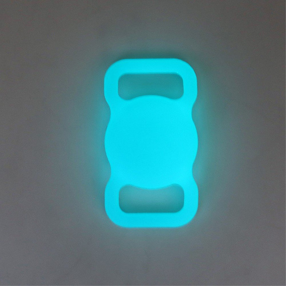 Etui do Apple AirTag 2 / 1, na obroże psa kota, Anti-lost Pet Dog, Świecący Niebieski