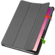 Etui do Lenovo Tab P12, Trójdzielne z miejscem na rysik, Szare