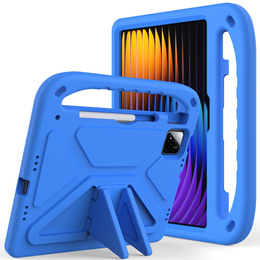 Etui dla dzieci do Xiaomi Pad 7 / 7 Pro, z uchwytem, niebieskie