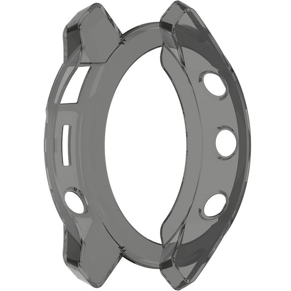 Etui silikonowe do Garmin Fenix 7, Przezroczysty Czarny