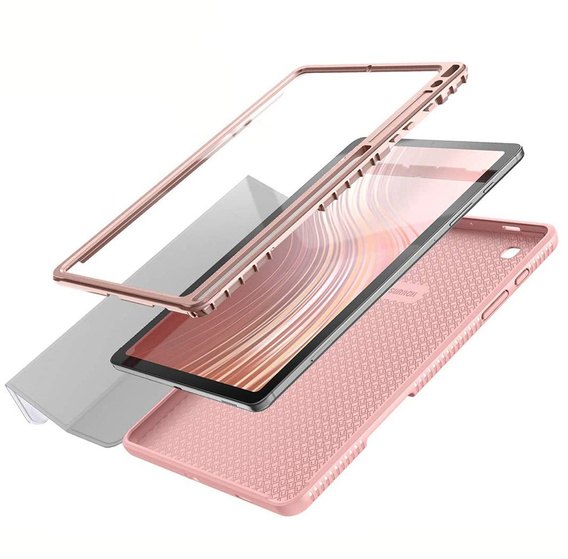 Etui do Samsung Galaxy Tab S6 Lite 10.4" 2020/2022/2024, Suritch Full Body Marble, różowe