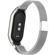 Pasek Bransoleta Milanese do Xiaomi Smart Band 10 / 9 / 8, Srebrny
