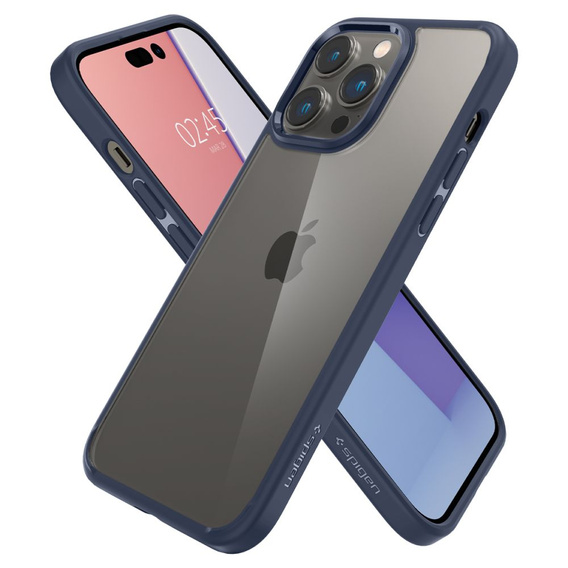 Etui Spigen do iPhone 14 Pro, Ultra Hybrid, Navy Blue, granatowe