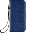 Etui z klapką do Xiaomi Redmi A5, Wallet Rhombus, niebieskie