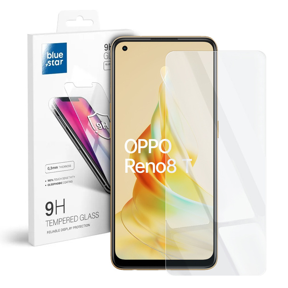 Zestaw Etui silikonowe do Oppo Reno8 T, Silicone Lite, Zielone + szkło