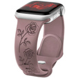 3x Pasek Silikonowy do Apple Watch 1/2/3/4/5/6/7/8/9/10/11/SE 38/40/41/42mm, Rose, Fioletowy, Beżowy, Biały