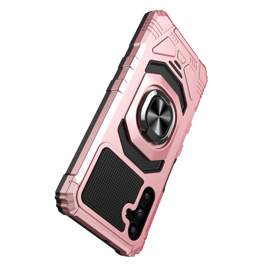 Etui do Samsung Galaxy A25 5G,TechDefender, różowe rose gold + Szkło 9H