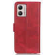 Etui z klapką do Motorola Moto G53 5G / G13 / G23, Wallet, czerwone