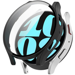 2w1 Etui + Szkło Hartowane do Samsung Galaxy Watch 6 44mm, Czarne