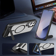 Etui do Samsung Galaxy S25 Ultra, Kickstand Matt Case, do MagSafe, czarne