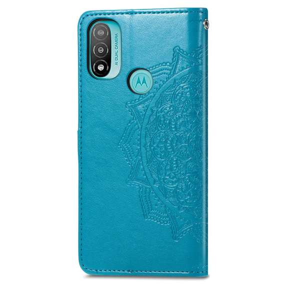 Etui z klapką do Motorola Moto G31 / G41, Mandala, niebieskie