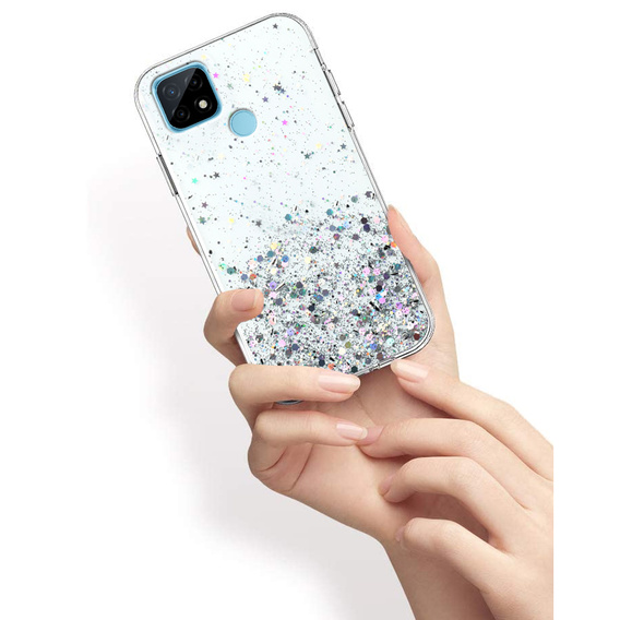 Etui do Realme C21, Glittery, przezroczyste