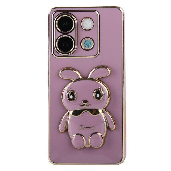 Etui do Xiaomi Redmi Note 13 5G, Rabbit, fioletowe + Szkło Hartowane 9H