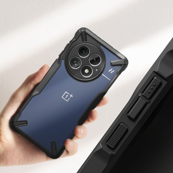 Etui pancerne Ringke do OnePlus 13, Fusion X, Przezroczyste / Czarne