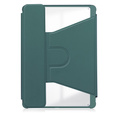 Etui z klawiaturą do Samsung Galaxy Tab S10 Lite / S10 FE / S9 FE, Rotary 360° Leather, ciemnozielone