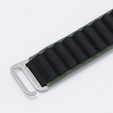 Pasek Nylonowy do Apple Watch 1/2/3/4/5/6/7/8/9/10/11/SE Ultra 1/2/3 42/44/45/46/49mm, Zielony / Czarny
