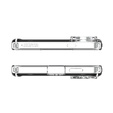 Etui z MagSafe Spigen do Samsung Galaxy S25 Edge, Ultra Hybrid, przezroczyste / białe + Szkło Hartowane 9H