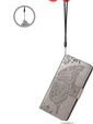 Etui z klapką do Motorola Edge 50 Pro, Butterfly, szare