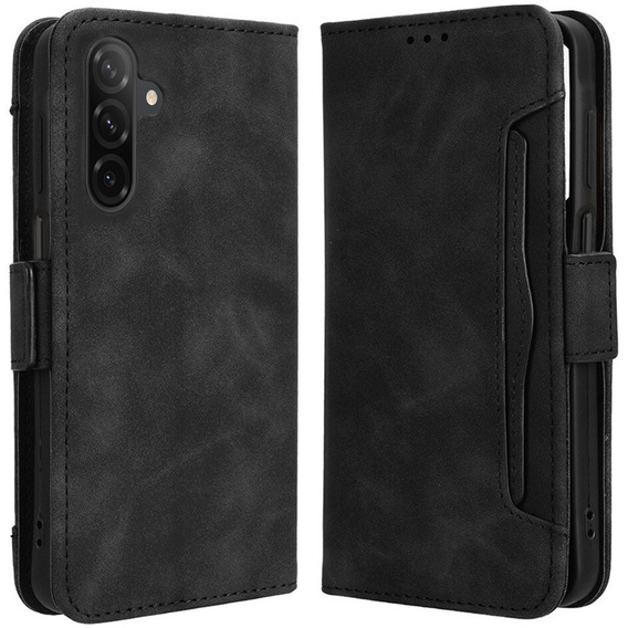 Etui z klapką do Samsung Galaxy A56 5G, Card Slot, czarne