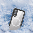 Redpepper – Wodoodporne etui z MagSafe do Samsung Galaxy S25 Edge - czarne