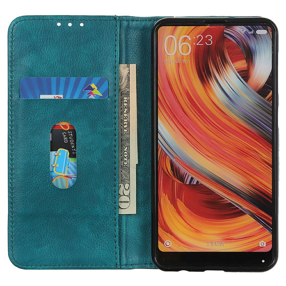 Etui do Samsung Galaxy A56 5G, Wallet Litchi Leather, zielone