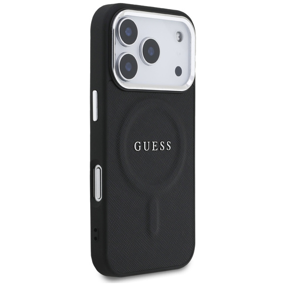 Etui GUESS do iPhone 17 Pro, Classic Logo, do MagSafe, czarne
