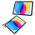 Etui do iPad 11" 2025 A16 (11 gen.) / iPad 10.9" 2022 (10 gen.), Smartcase Hybrid, z miejscem na rysik, jasnoróżowe