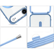 Etui do iPhone Air, Electro MagSafe, niebieskie + Smycz