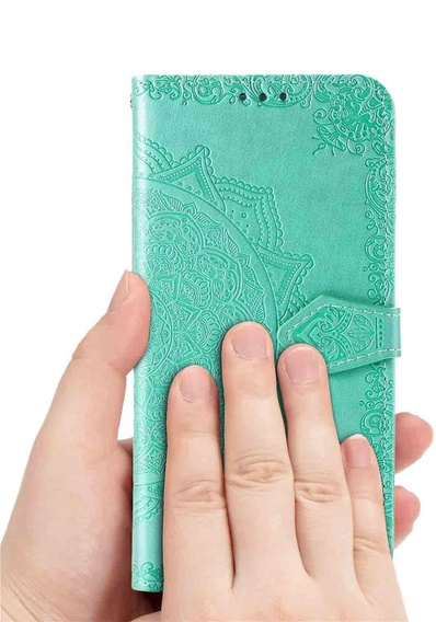 Etui z klapką do Oppo Reno 11F 5G, Mandala, zielone