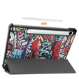Etui do Samsung Galaxy Tab S10 Lite / S10 FE / S9 FE, z klapką, graffiti