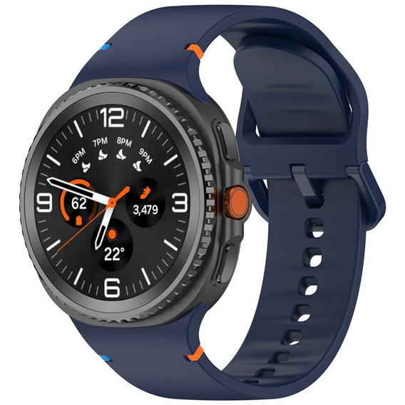 Pasek Silikonowy do Samsung Galaxy Watch 8 / 8 Classic, Granatowy