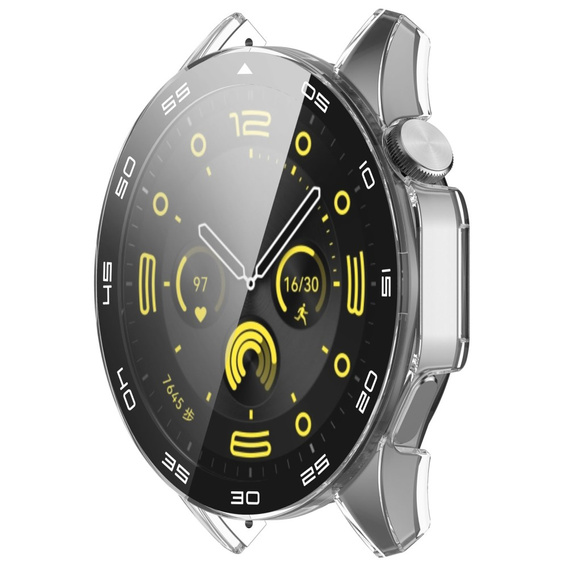 2w1 Etui + Szkło Hartowane do Huawei Watch GT 4 46mm, Przezroczyste