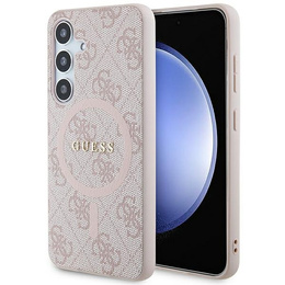 Etui GUESS do Samsung Galaxy S24, 4G Ring Classic Logo, różowe