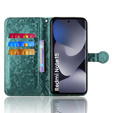 Etui z klapką do Xiaomi Redmi Note 15 5G / Poco M8 5G, Wallet Rhombus, zielone