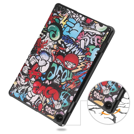 Etui do Lenovo Tab M10 10.1 Gen 3 TB-328FU/TB-328XU, Smartcase, graffiti