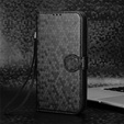 Etui z klapką do Samsung Galaxy M15 5G, Wallet Rhombus, czarne