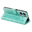 Etui z klapką do Xiaomi Redmi Note 13 Pro 4G / Xiaomi Redmi Note 14S / Xiaomi Poco M6 Pro 4G, Mandala, zielone