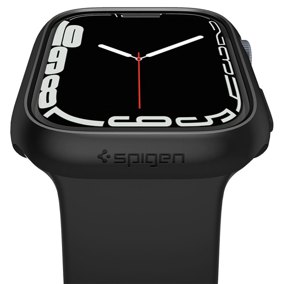 Etui SPIGEN do Apple Watch 7/8/9 45MM, Thin Fit, Czarny