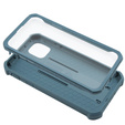 Etui pancerne do iPhone 11, Dexnor Full Body, granatowe