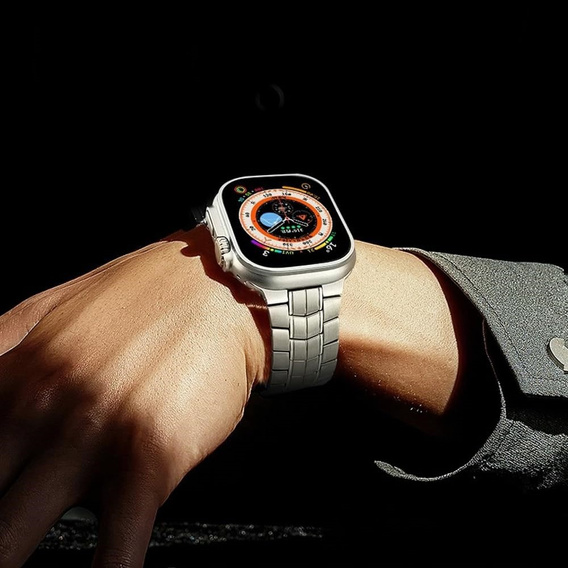 Bransoleta do Apple Watch 1/2/3/4/5/6/7/8/9/10/11/SE Ultra 1/2/3 42/44/45/46/49mm, Tytanowa