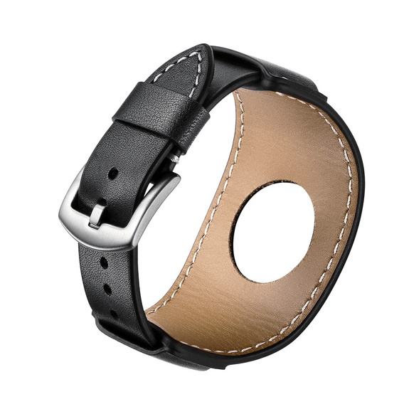 Pasek Skórzany do Apple Watch 1/2/3/4/5/6/7/8/9/10/11/SE Ultra 1/2/3 42/44/45/46/49mm, Czarny