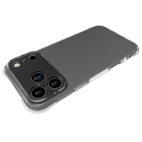 Przezroczyste etui TPU do iPhone 17 Pro Max – wzmacniane rogi, ochrona aparatów