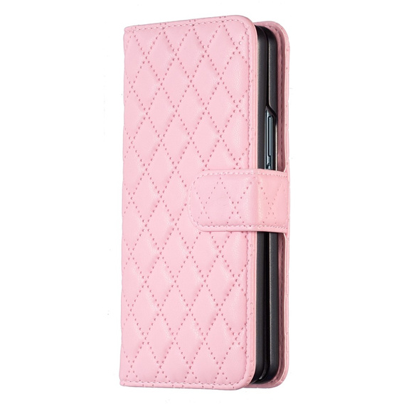 Etui z klapką do Samsung Galaxy Z Fold6 5G, Wallet, BINFEN COLOR, różowe