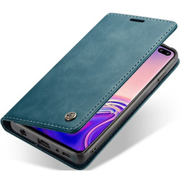 Etui CASEME do Samsung Galaxy S10, Leather Wallet Case, niebieskie