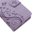 Etui z klapką do Samsung Galaxy J5 2016, Butterfly, fioletowe
