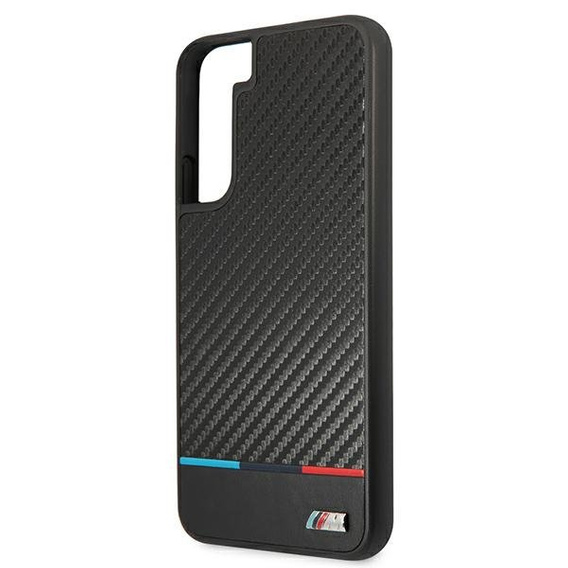 Etui BMW do Galaxy S22+ Plus, Triangles Collection, Czarne