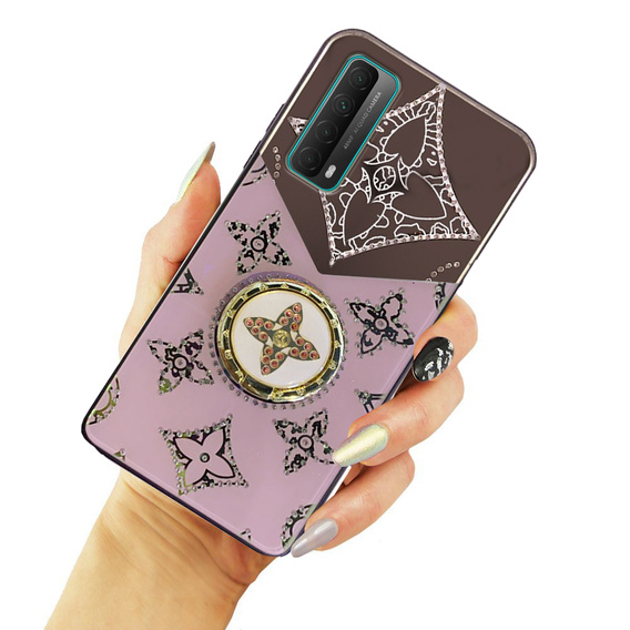 Etui Fashion do Huawei P Smart 2021, fioletowe