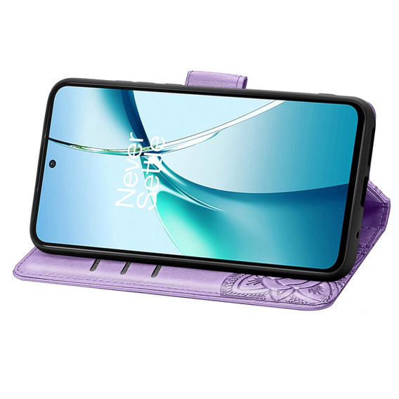 Etui z klapką do Xiaomi Redmi Note 14 4G, Butterfly, fioletowe
